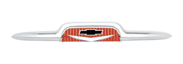 Hood Emblem for 1957 Chevrolet Pickup - Chrome/Black Bow Tie
