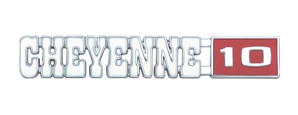 Fender Emblems for 1971-72 Chevrolet Cheyenne 10 - CHEYENNE 10