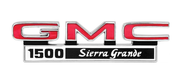 Kotflügel-Embleme für 1971-72 GMC 1500 Sierra Grande - GMC 1500 Sierra Grande