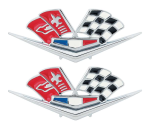 Fender Emblems for 1962-63 Chevrolet Impala 327/409 - Pair