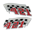 Kotflügel-Embleme für 1962-64 Pontiac Grand Prix - 421