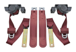 Front Seat Belts for 1974-81 Pontiac Firebird - Maroon